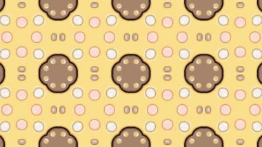 Sonları döngü Animasyonlu kaleydoskop desen