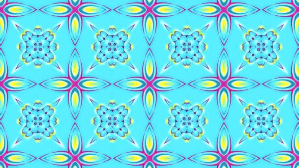 Animated kaleidoscope pattern looping without breaks — Stock Video