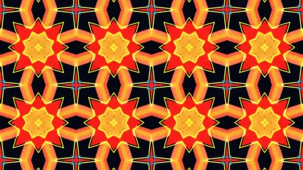 Boucle de motif kaléidoscope animé sans pauses 