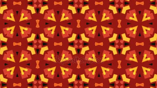 Animated kaleidoscope pattern looping without breaks — Stock Video