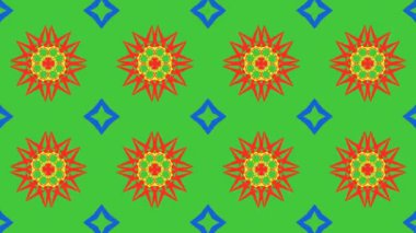 Sonları döngü Animasyonlu kaleydoskop desen