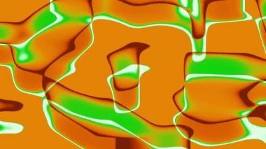 Kahverengi-yeşil soyut sakin animasyon