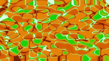 Kahverengi-yeşil soyut sakin animasyon