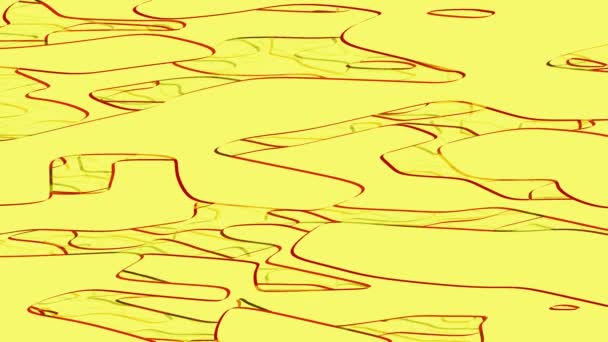Fond jaune animation abstraite — Video