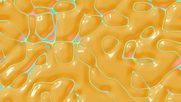 Jaune abstrait fond 3d texture — Video