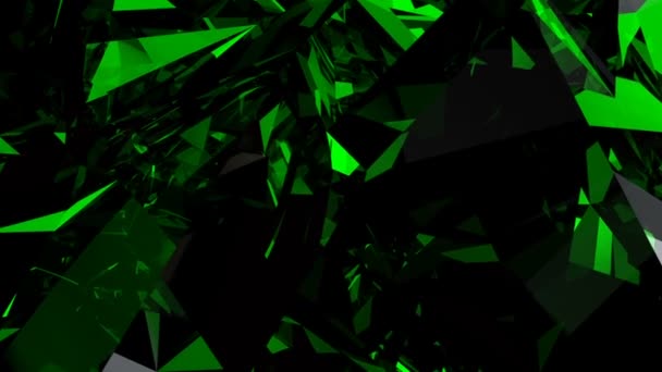 Fond animé abstrait vert 