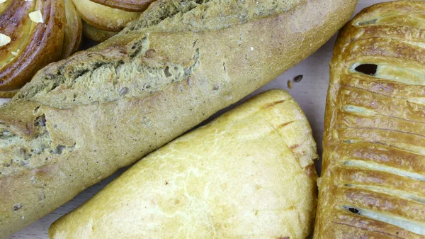 Natura morta di cottura del pane — Foto Stock