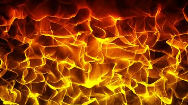 Abstract Animated Background Fire Particles Connected Network Design Screen Saver — Stock Video