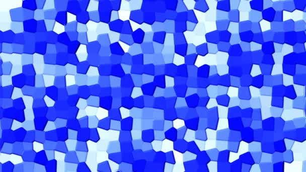 アニメーション抽象的な青い背景非晶質移動図コンピューター Renreing — ストック動画