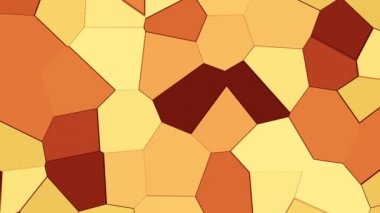 Amorf hareketli rakamlar bilgisayar renreing ile soyut sarı animasyonlu arka plan