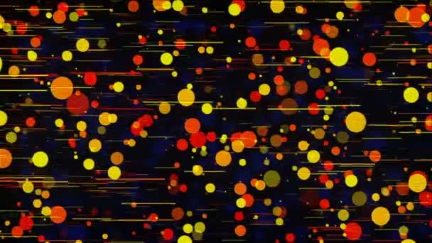 Abstract Animated Background Saver Transition Particles Form Strips Circles Dark — Stock Video