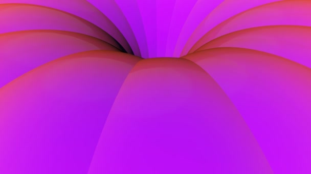回転カルーセル コンピューターのレンダリングの形で抽象的な赤いアニメーション背景 — ストック動画