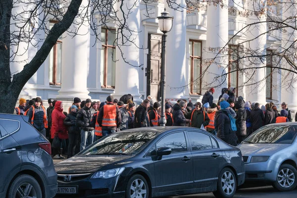 Piquete masivo cerca del Banco Nacional de Ucrania —  Fotos de Stock