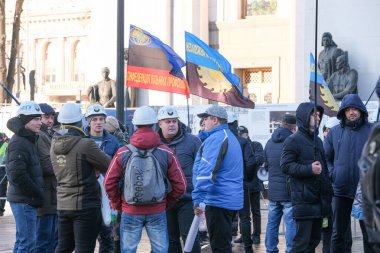 Ukraynalı Verkhovna Rada yakınlarında toplu grev