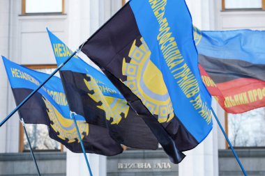 Ukraynalı Verkhovna Rada yakınlarında toplu grev