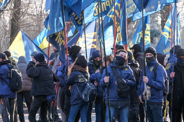 Ukraynalı Verkhovna Rada yakınlarında toplu grev — Stok fotoğraf