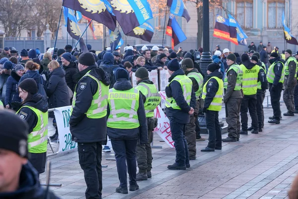 Picchetto di massa vicino a Verkhovna Rada di Ucraina — Foto Stock