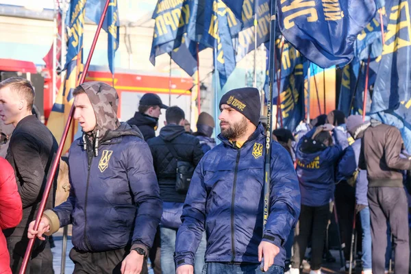 Picchetto di massa vicino a Verkhovna Rada di Ucraina — Foto Stock