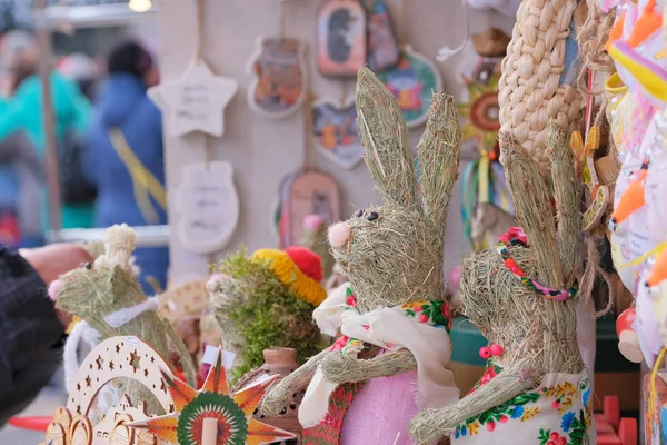 Street trading Christmas traditional souvenirs — Stock Photo, Image