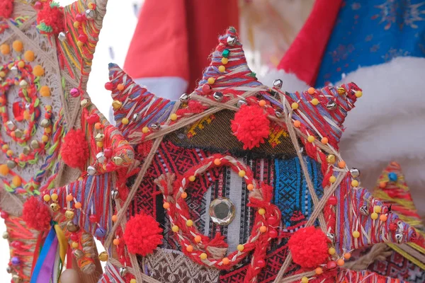 Straathandel Kerst traditionele souvenirs — Stockfoto