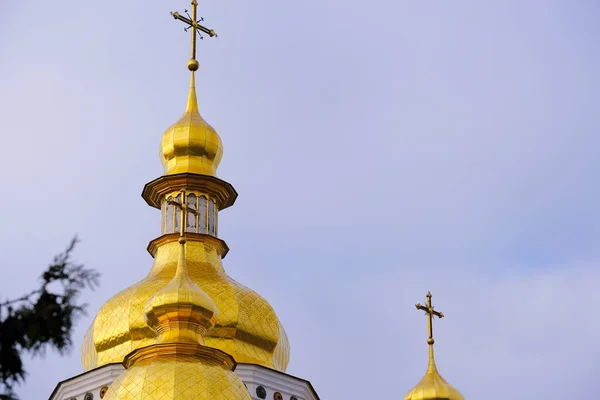 Michajlovského katedrála pravoslavné církve v Kyjevě — Stock fotografie