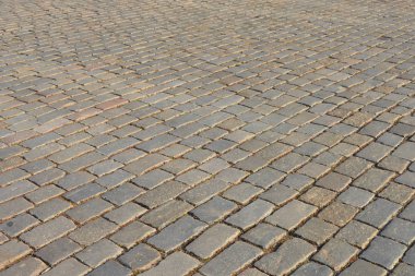 eski parke taşı döşemesi.