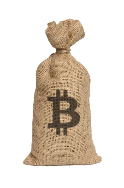 Bolsa de bitcoin — Foto de Stock