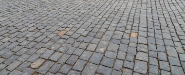 Eski kaldırım taşlarının soyut arkaplanı