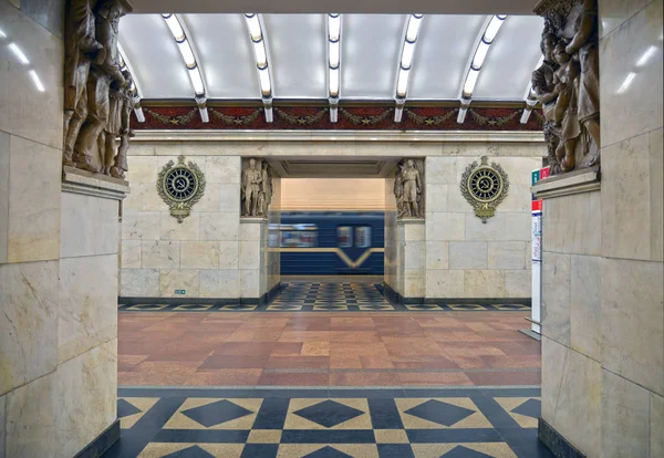 Stanice metra Narvskaya. — Stock fotografie