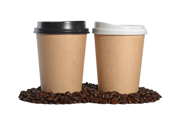 Kaffeetassen aus Papier — Stockfoto
