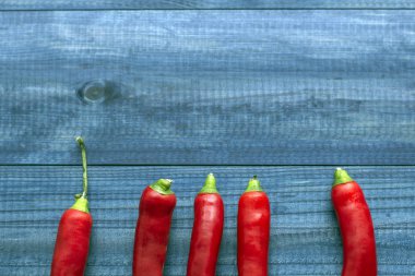 acı kırmızı biber ahşap tablo