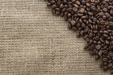 kahve çekirdekleri üzerine yağlıboya