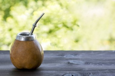 su kabağı matero ve bombilla yerba dostum