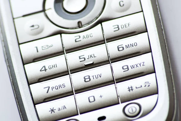 오래 된 휴대 전화 숫자 키보드 — 스톡 사진