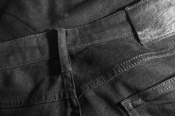 Schwarze Jeans aus nächster Nähe — Stockfoto