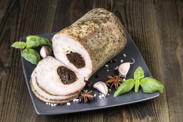 Lekkere zelfgemaakte ham — Stockfoto