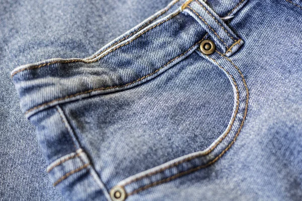 Blue jeans close up — Stock Photo, Image