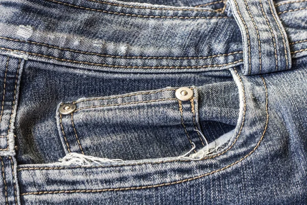 Blaue Jeans aus nächster Nähe — Stockfoto