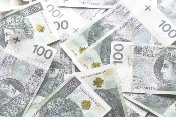 Hintergrund des polnischen Geldes — Stockfoto