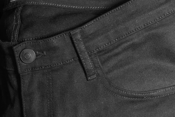 Black jeans close up — Stock Photo, Image