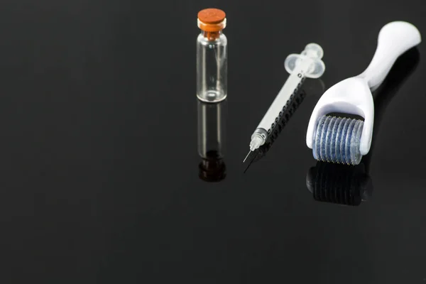 Dermaroller voor medische micro needling therapie — Stockfoto
