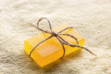 renk güzel kokulu sabun. Spa konsept arka plan