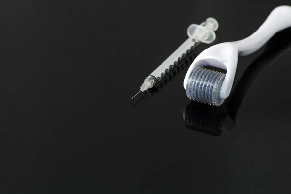 Dermaroller voor medische micro needling therapie — Stockfoto