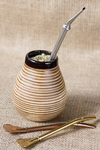 Yerba mate, traditionell sydamerikanska dryck — Stockfoto