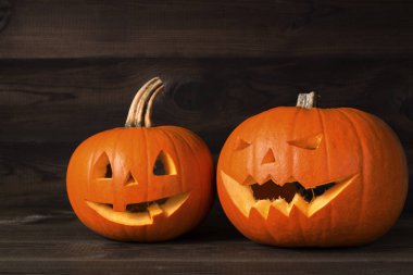 Cadılar Bayramı Balkabağı gülümseyen