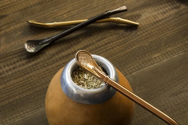 Traditionella yerba mate — Stockfoto