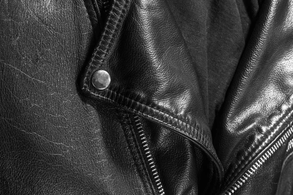 革のジャケットをクローズ アップ — ストック写真
