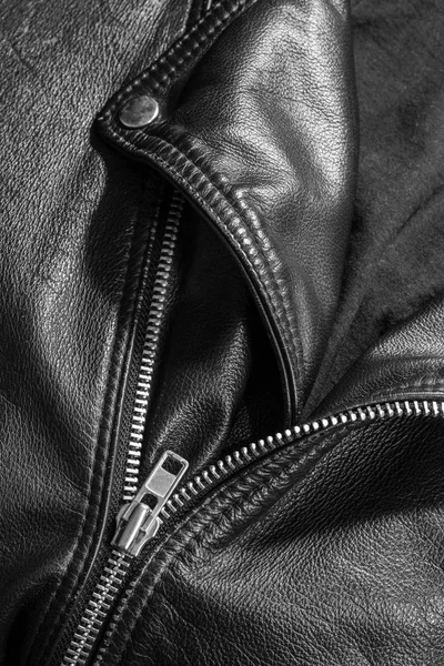 Veste en cuir gros plan — Photo