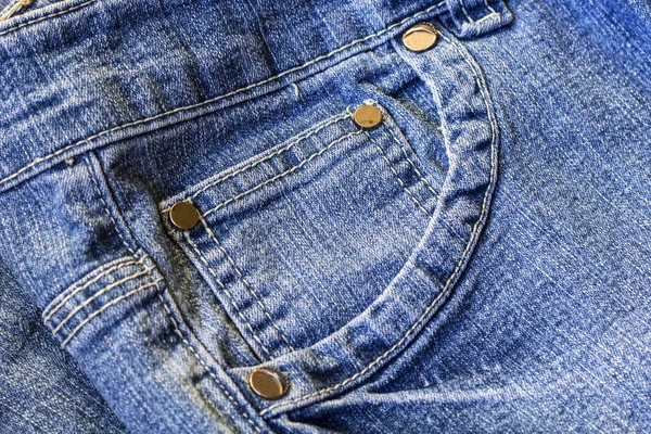 Blue Jeans på nära håll — Stockfoto