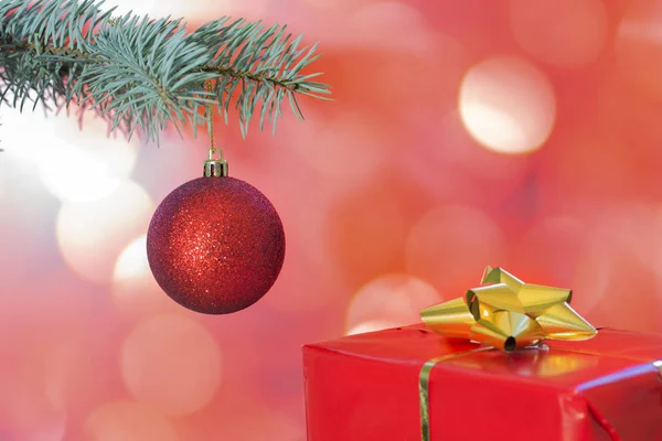 Christmas Bauble Bokeh Background — Stock Photo, Image